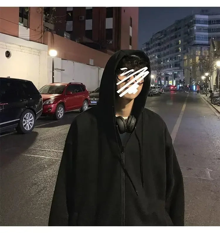 Signature Tunica Men's American Style CardiganTrendy Loose-Fit Couple Sweatshirt Jacket