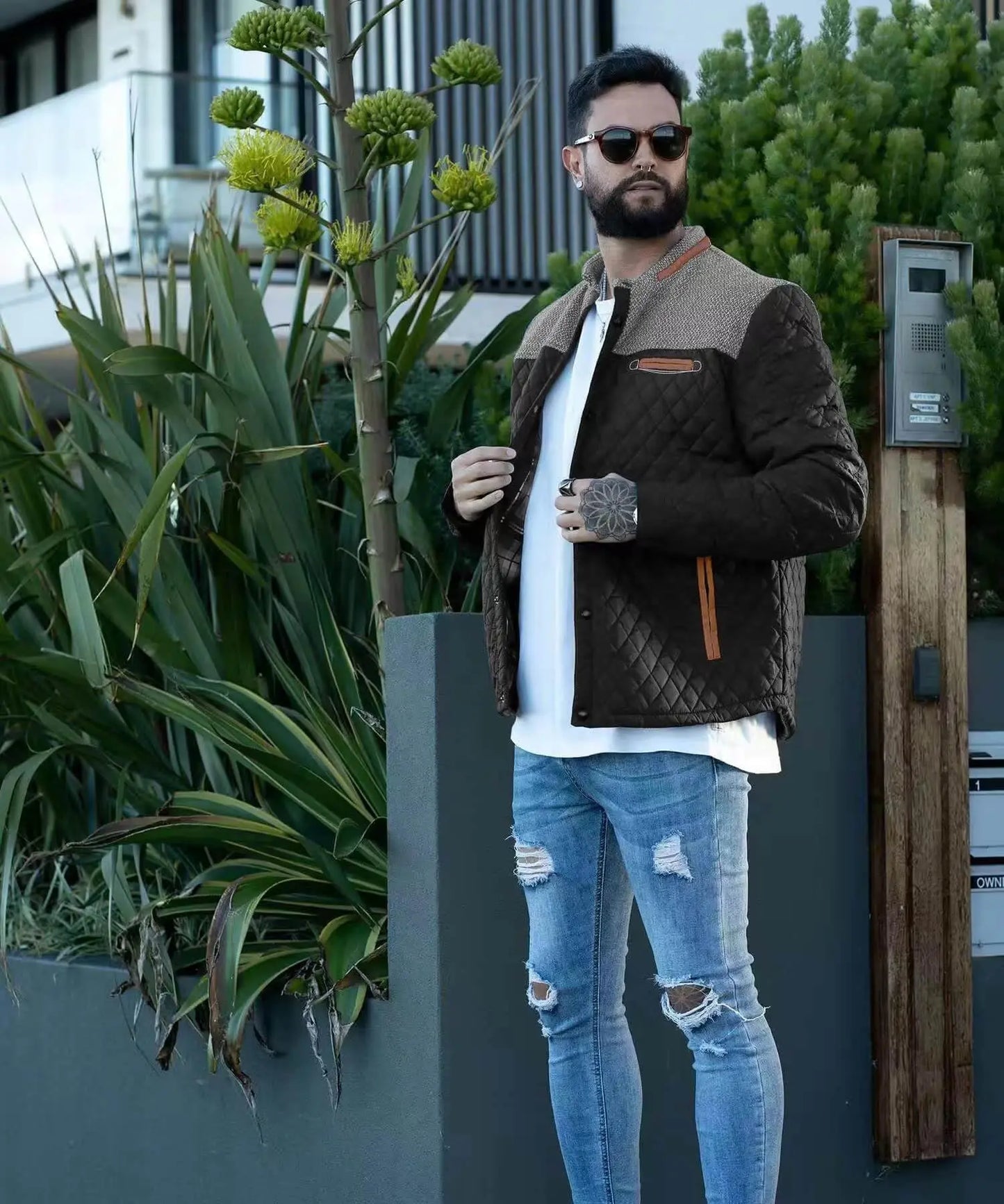 Signature Tunica Men's Diamond Quilted Puffer Down Jacket