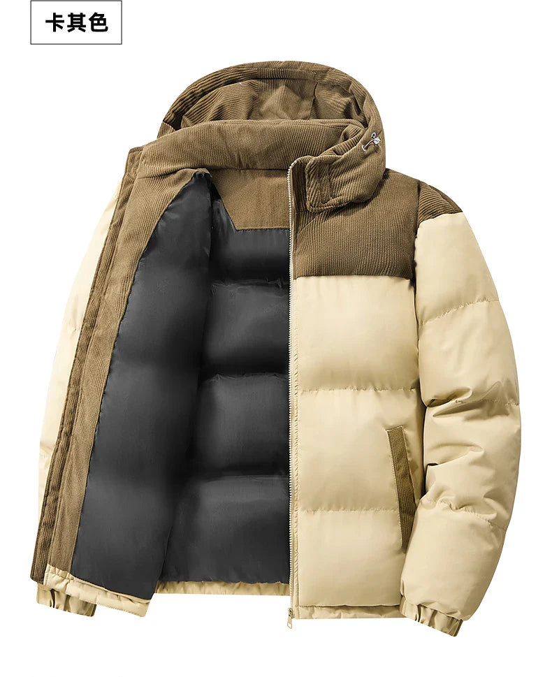 Signature Tunica Men's Oversize Puffer Thickened Warm Loose-Fit Winter Coat