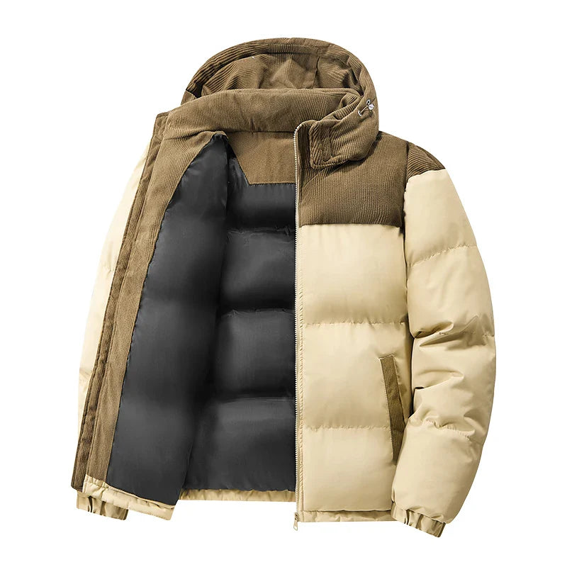 Signature Tunica Men's Oversize Puffer Thickened Warm Loose-Fit Winter Coat
