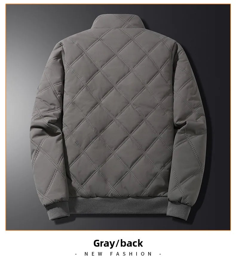 Signature Tunica Men's Thick Warm Parker Checkered Cotton Jacket